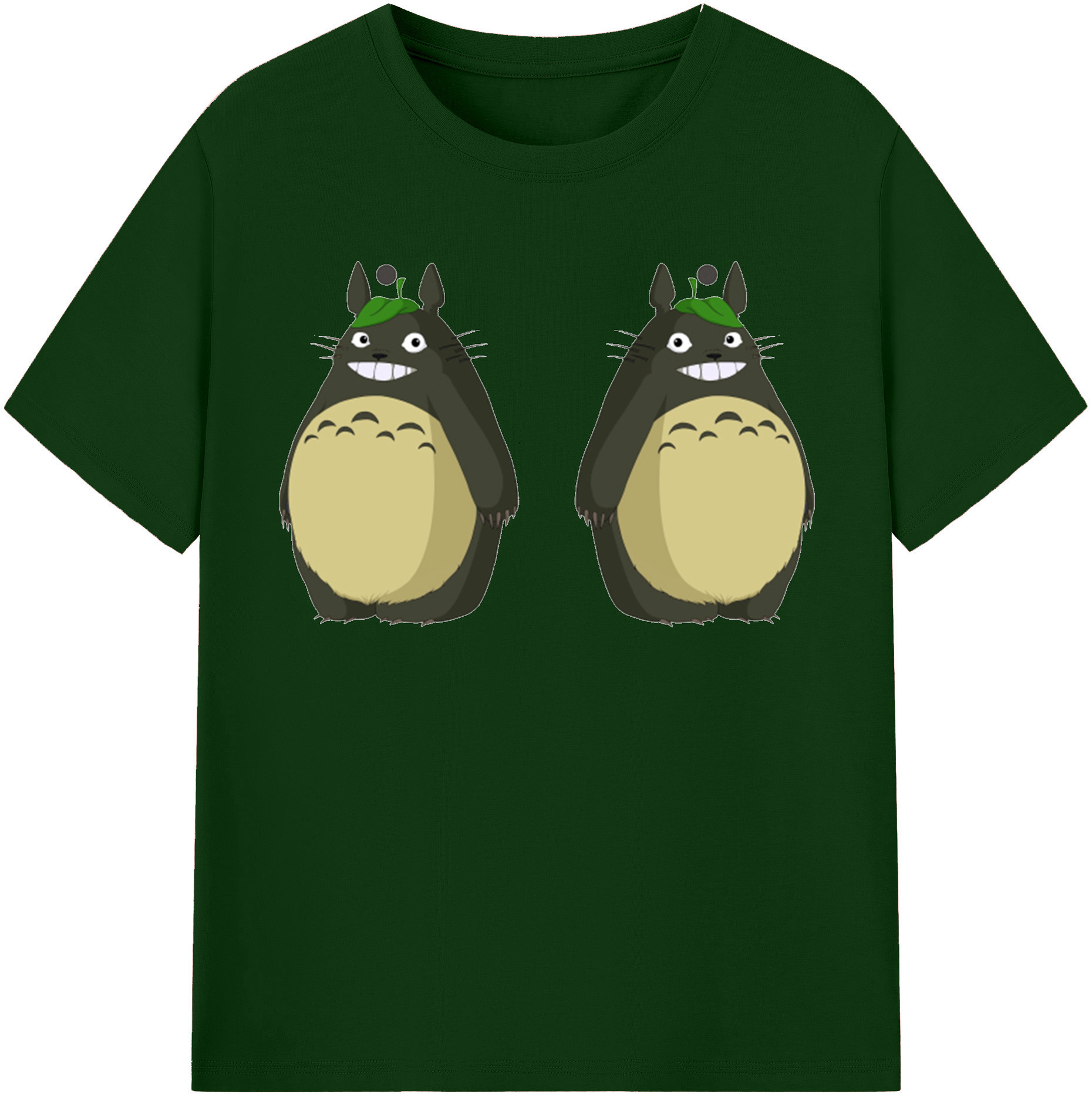 （画像用） となりのトトロ 草壁メイ 草壁サツキ My Neighbor Totoro Satsuki Kusakabe Mei Kusakabe 綿100％半袖Tシャツ（フロントプリント）